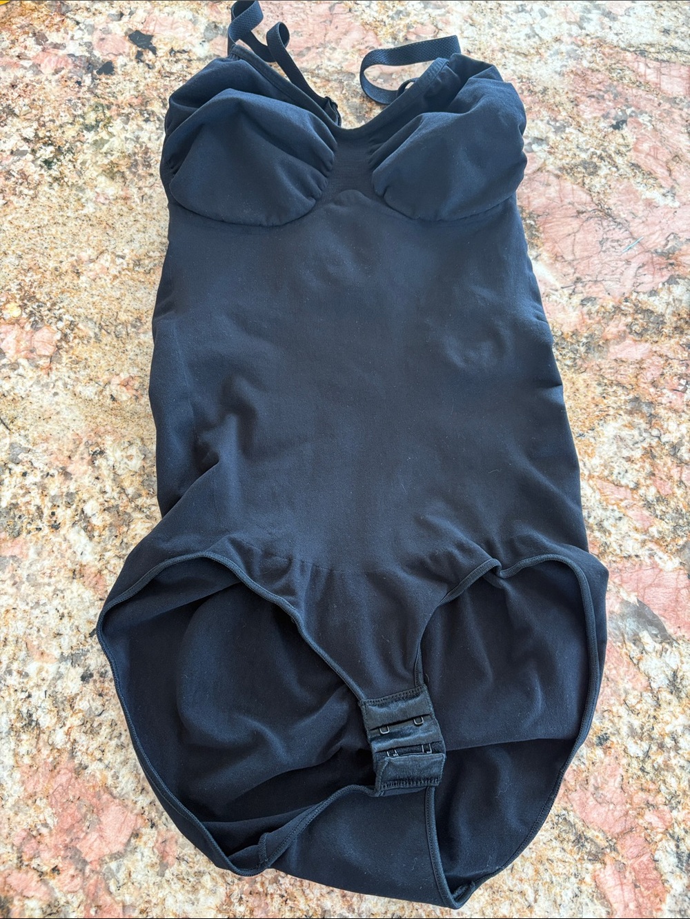 Black Women's Shaping Bodysuit with Built-In Bra